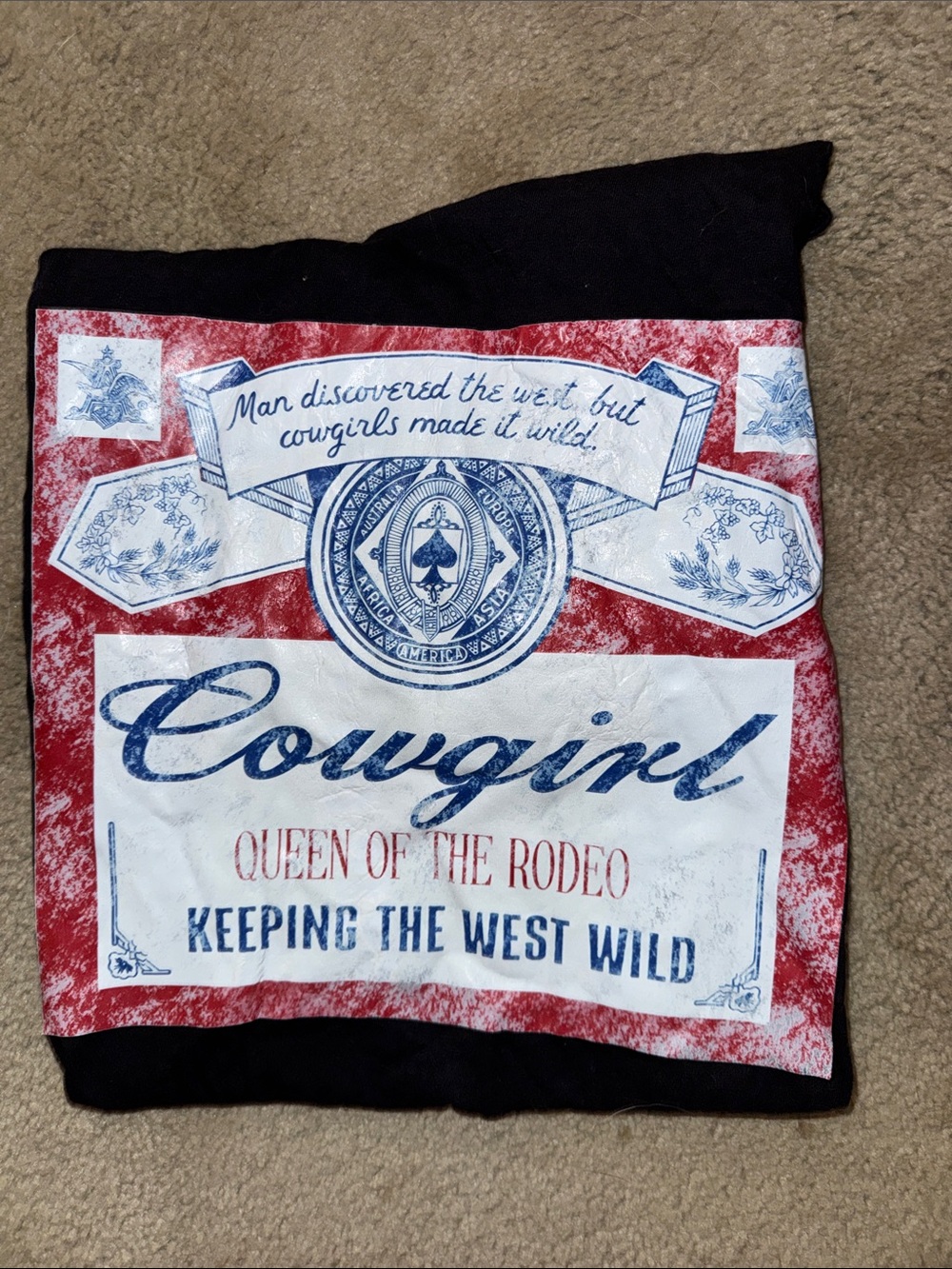 Comfort color western tee (side business never worn)